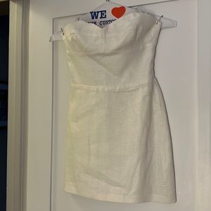 Amanda Uprichard white linen dress